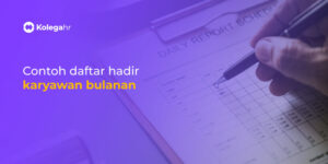 Contoh Daftar Hadir Karyawan Bulanan